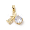 Brass Micro Pave Cubic Zirconia Pendants LS-ZIRC-I069-01G-05-1