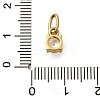 304 Stainless Steel Rhinestone Charms STAS-M109-06G-12-3