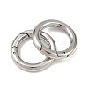 Tarnish Resistant Ring 304 Stainless Steel Spring Gate Rings LS-STAS-E073-06-4