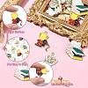 30Pcs 5 Styles Graduation Theme Alloy Enamel Pendants FIND-CJ0002-50-3