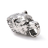 Tibetan Style 304 Stainless Steel Manual Polishing Cord Ends STAS-G276-15AS-1