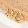 304 Stainless Steel Twist Hoop Earrings EJEW-Q011-02G-1