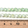 Anti-Tarnish Electroplate Bicone Glass Beads Strands LS-EGLA-T021-6mm-16-06-4