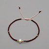 Adjustable Glass Seed Bead Braided Bead Bracelets for Women VT9382-15-1