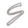 Men's Cuban Link Chain Necklaces NJEW-L172-02A-2