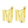 Brass Letter Stud Earrings for Women EJEW-A038-01M-G-1