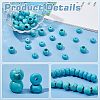 40Pcs 2 Styles Synthetic Turquoise European Beads G-PH0002-56-4