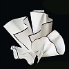 20 Sheets Waterproof Plastic Gift Wrapping Paper PAAG-PW0001-019B-1
