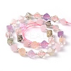 Natural Amethyst & Citrine & Rose Quartz & Prehnite & Quartz Crystal Beads Strands G-Z014-14-3