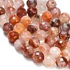 Grade A Natural Red Hematoid Quartz/Ferruginous Quartz Beads Strands G-L642-F03-12mm-4