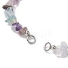 Natural Fluorite Chip Nylon Braided Beaded Bracelet Making AJEW-JB01296-08-2