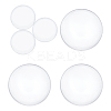 6Pcs 2 Style Door Knob Wall Shield Transparent Round Soft Rubber Wall Protector AJEW-OC0002-22-2