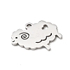 Animal Theme 304 Stainless Steel Pendants LS-STAS-D213-02A-P-2