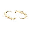 Brass Hoop Earrings Findings KK-T070-05G-2
