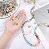 700Pcs 7 Color Acrylic Linking Rings SACR-FH0001-05-5