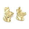 Ion Plating(IP) 304 Stainless Steel Stud Earrings LS-EJEW-C082-04C-G-1