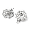 Rack Plating Brass Micro Pave Cubic Zirconia Pendants KK-K333-80P-2