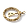 304 Stainless Steel Pendants STAS-D154-01A-G-2