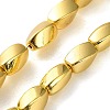 Electroplated Synthetic Magnetic Hematite Beads Strands G-P545-G04-8x12mm-2