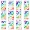 12Pcs 12 Styles PET Plastic Drawing Painting Stencils Templates AJEW-WH0165-23-1