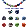30Pcs Pave Disco Ball Beads RB-YW0001-14M-5
