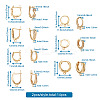 Fashewelry 14Pcs 7 Styles Brass Hoop Earrings KK-FW0001-07-14