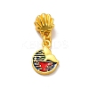 Rack Plating Alloy Enamel European Dangle Charm PALLOY-E006-02MG-01-1