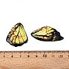 Epoxy Resin Butterfly Wing Pendants RESI-T057-86B-3