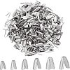 480Pcs 6 Styles 304 Stainless Steel Clamp Cord Ends STAS-UN0023-32-1