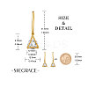 SHEGRACE Brass Dangle Earrings JE721C-2