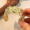 304 Stainless Steel Cuff Bangles for Women BJEW-P364-01A-G-1