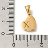 304 Stainless Steel Heart Pendants with Rhinestone STAS-Z103-01G-24-3