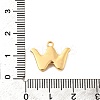 Brass Micro Pave Cubic Zirconia Charms KK-C117-12G-W-3
