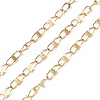 Ion Plating(IP) 304 Stainless Steel Dapped Oval Link Chains CHS-G027-01G-1