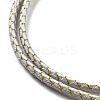 Polyester Cord Braided Necklace Makings MAK-L043-03G-07-2
