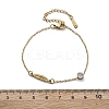 201 Stainless Steel Cable Chain Bracelets BJEW-H205-01D-G-5
