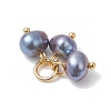 Natural Cultured Freshwater Pearl 3 Potato Charms PALLOY-JF04878-5