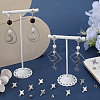 60Pcs Star Shape 201 Stainless Steel Stud Earrings Findings STAS-SC0007-96-4