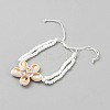 Shell Charm Bracelets BJEW-WH0041-33B-2