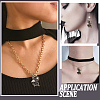 SUNNYCLUE Gothic Theme Alloy Enamel Pendants FIND-SC0003-79-6