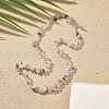 Natural Supper 7 Rutilated Quartz Chip Beaded Necklaces for Men Women NJEW-G159-01A-3