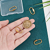 4Pcs 304 Stainless Steel Screw Carabiner Lock Charms FIND-UN0003-50-2