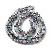 Electroplate Glass Faceted Rondelle Beads Strands EGLA-D020-4x3mm-M3-2