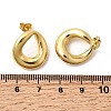 Teardrop 201 Stainless Steel Stud Earrings EJEW-Z151-03G-5