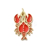 Brass Enamel Pendants KK-P338-03D-G-1