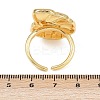 Ocean Theme Brass Cuff Rings RJEW-C135-01G-08-5