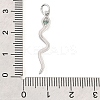 Brass Micro Pave Cubic Zirconia Pendants KK-V007-007P-02-1-3