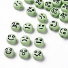 Opaque Pale Green Acrylic Beads X-MACR-N008-42-C09-1