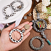 15Pcs 10 Styles Ring & Round Food Grade Silicone Focal Beads SIL-CA0004-53-3