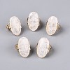 Natural Quartz Crystal Stretch Finger Rings RJEW-N055-01F-1